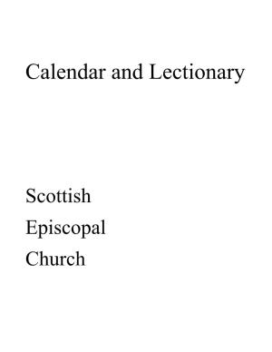 SEC Calendar and Lectionary