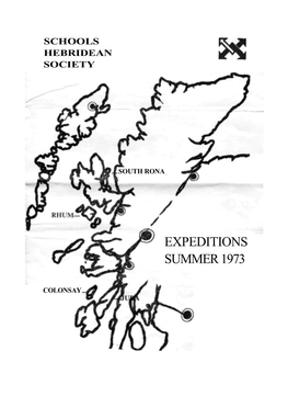 Expeditions Summer 1973