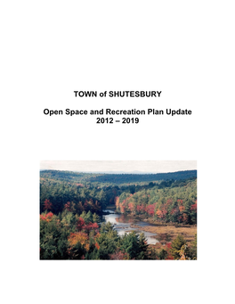 Shutesbury Open Space & Recreation Plan May 2015