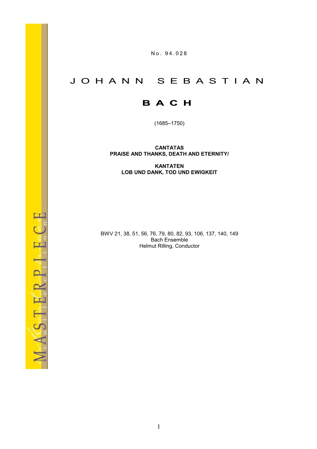 Johannsebastian Bach