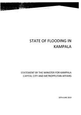 State of Flooding in Kampala
