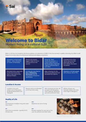 Bidar Modern Living in a Cultural Hub! Bidar Fort