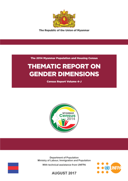 THEMATIC REPORT on GENDER DIMENSIONS Census Report Volume 4-J