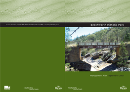 Beechworth Historic Park Management Plan 2007
