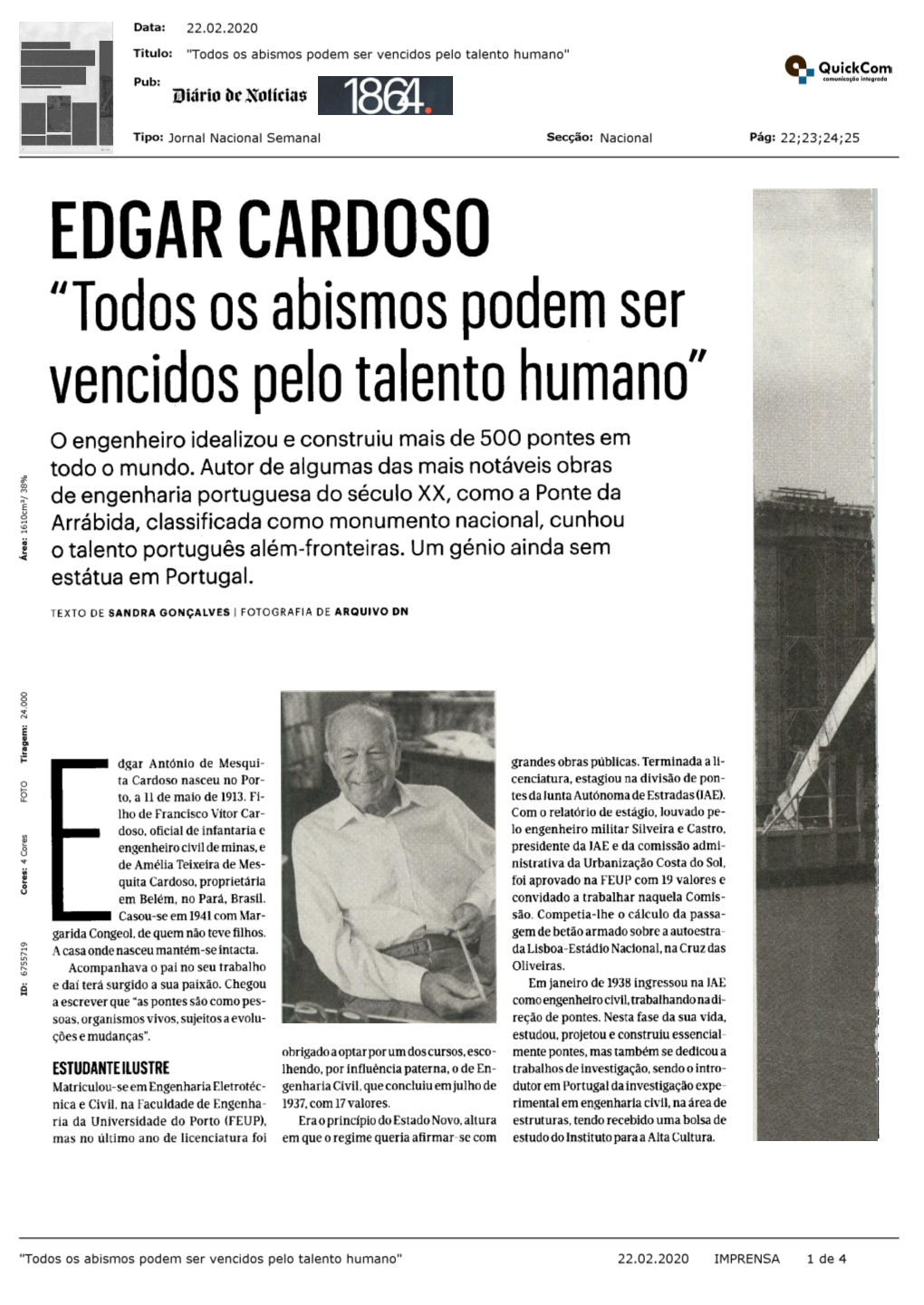 EDGAR CARDOSO "Todos Os Abismos Podem Ser Vencidos Pelo Talento Humano"