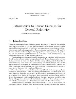 Introduction to Tensor Calculus for General Relativity