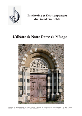 L'albâtre De Notre Dame De Mésage