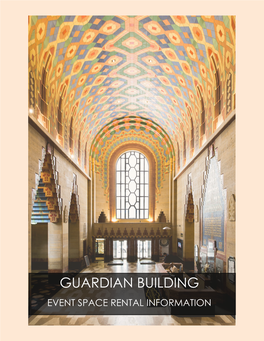 Guardian Building Event Space Rental Information