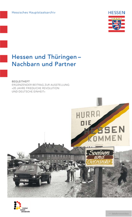 Hessen Und Thüringen – Nachbarn Und Partner