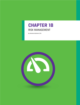 CHAPTER 18 RISK MANAGEMENT by Hannes Valtonen, CFA LEARNING OUTCOMES