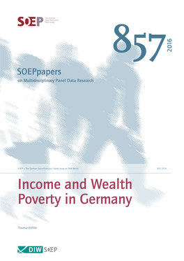 Income Andwealth Poverty in Germany