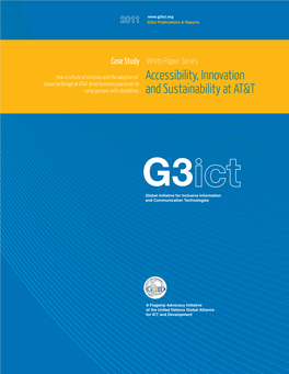 Accessibility, Innovation and Sustainability at AT&T
