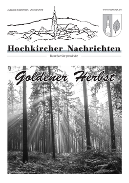 Hochkircher Nachrichten Bukečanske Powěsće Goldener Herbst