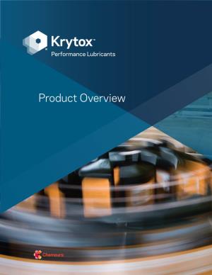 Product Overview Table of Contents Page the Krytox™ Advantage