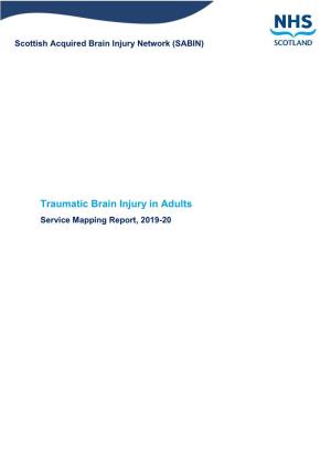 Traumatic Brain Injury in Adults Service Mapping Report, 2019-20
