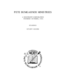 Pete Bumgarner Ministries