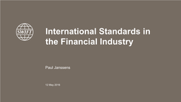 Use of International in the Financial Industry