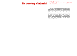 The True Story of Taj Mahal