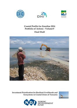 Coastal Profile for Zanzibar 2014 Portfolio of Actions - Volumev Final Draft