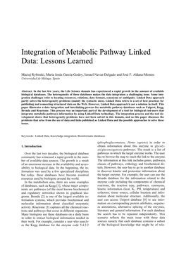 Integration of Metabolic Pathway Linked Data: Lessons Learned