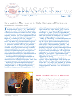 NASACT News  June 2011 Page 1 2011 NSAA Annual Conference Recap