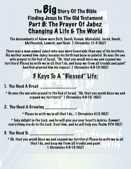 Online Lesson Sheet Jabez