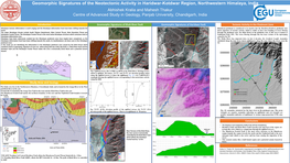 Geomorphic Signatures of the Neotectonic Activity in Haridwar