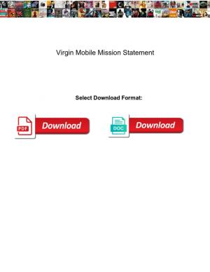 Virgin Mobile Mission Statement