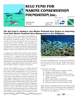 SULU FUND for MARINE CONSERVATION FOUNDATION,Inc