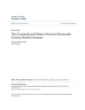 The Counterfactual History Novel in Nineteenth-Century British Literature