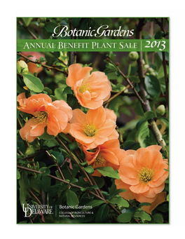 2013 UDBG Spring Plant Sale Catalog