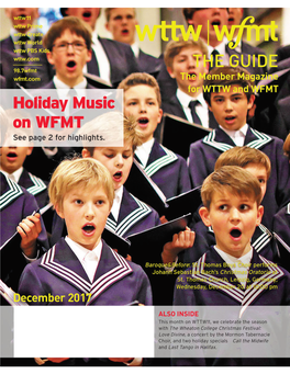 Holiday Music on WFMT See Page 2 for Highlights