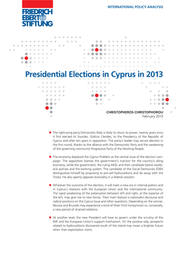 Presidential Elections in Cyprus in 2013