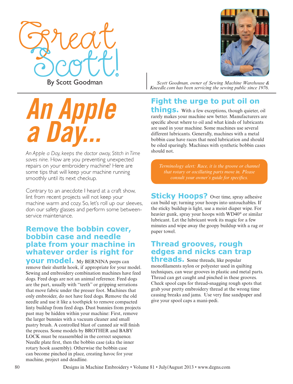 Great Scott! "An Apple a Day..."