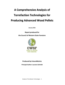 A Comprehensive Analysis of Torrefaction Technologies for Producing Advanced Wood Pellets