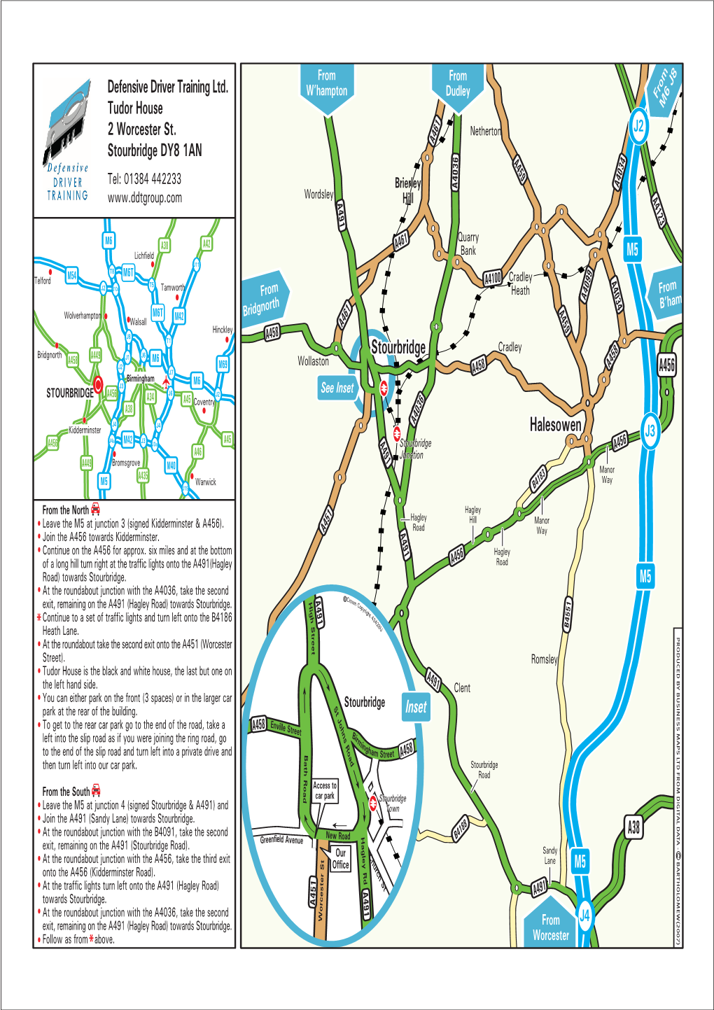 Business Location Map Produced Under Licence 43428U by Business