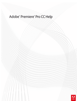 Premiere Pro CC User Manual