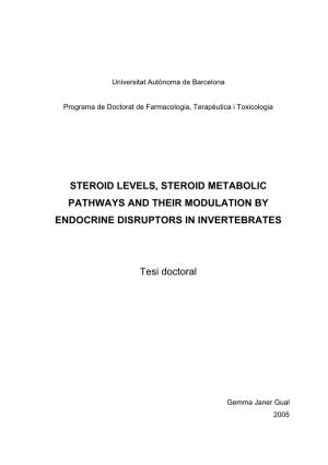 Steroid Levels, Steroid Metabolic