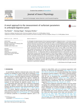 A Novel Approach to the Measurement of Surfactant Parameters In