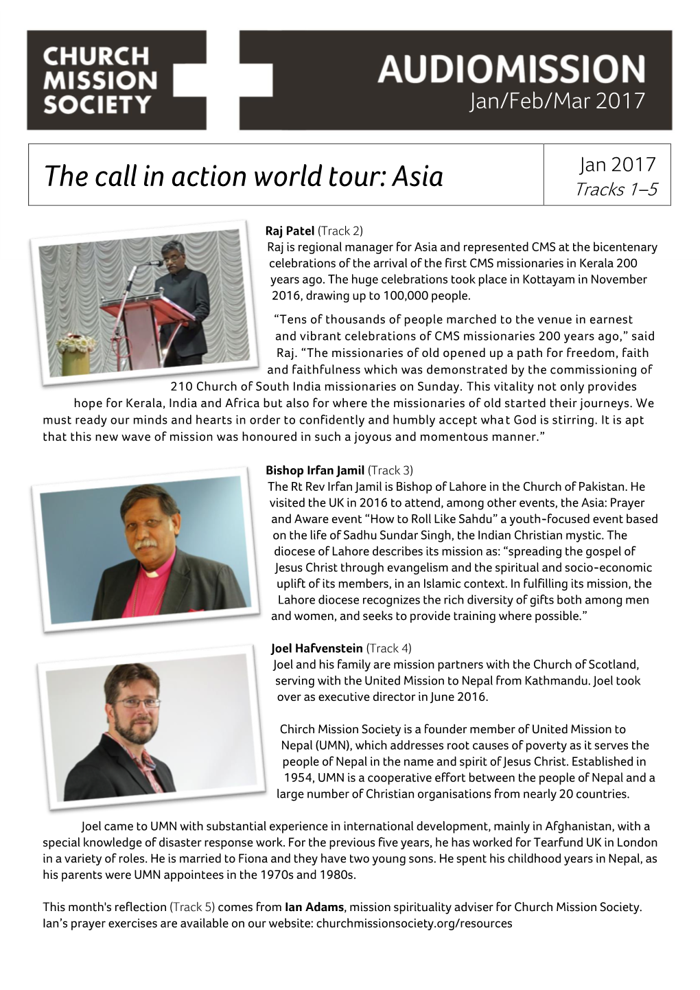The Call in Action World Tour: Asia Tracks 1–5