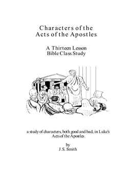 Characters of the Acts of the Apostles