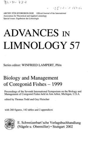 Advances in Limnology 57