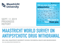 Maastricht Survey Progress Report January 2020