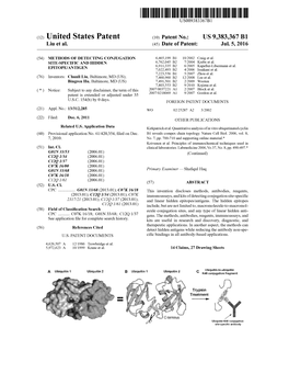 (12) United States Patent (10) Patent No.: US 9,383,367 B1 Liu Et Al