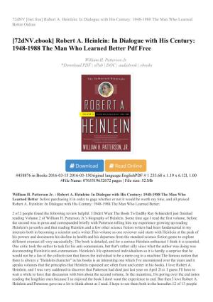 Robert A. Heinlein: in Dialogue with His Century: 1948-1988 the Man Who Learned Better Online