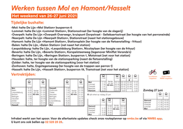 Werken Tussen Mol En Hamont/Hasselt