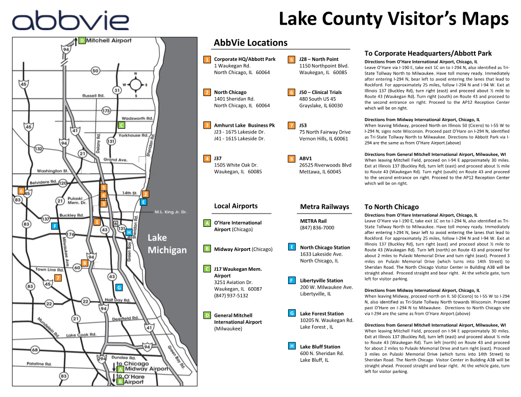 Lake County Visitor's Maps