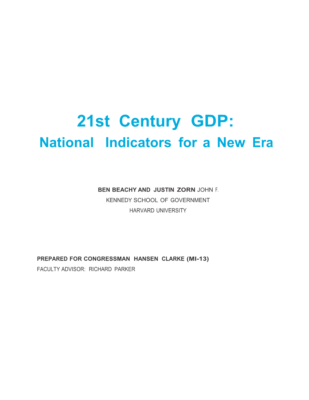 21St Century GDP