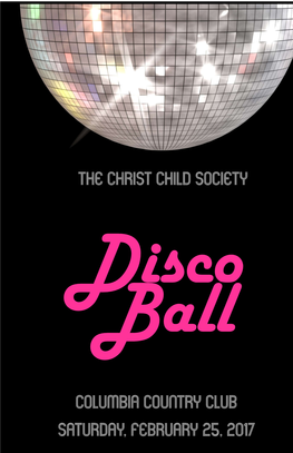 The Christ Child Society Columbia Country Club Saturday, February