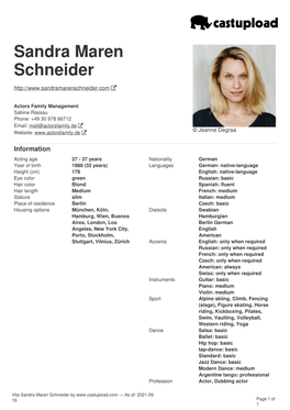 Sandra Maren Schneider